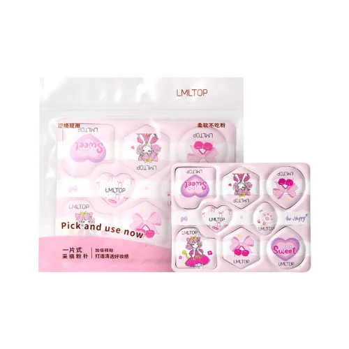 LMLTOP 8 шт Пудра Puffs Макияж Розовая Основа Легко наносится и маскируется с мягким покрытием