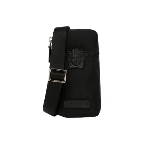 VERSACE Кошелек из коровьей кожи Мужской Черный