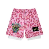 159 Двухслойная имитация, розовый цвет - таящее пламя, улыбающееся лицо + черный логотип с цветком ромашки