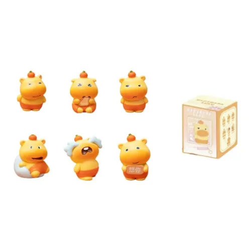 PUDOWRABBIT LULU Свинья Коллекция Мемов Слепые Коробки Один Mystery Коробка Целая Коробка 6 шт