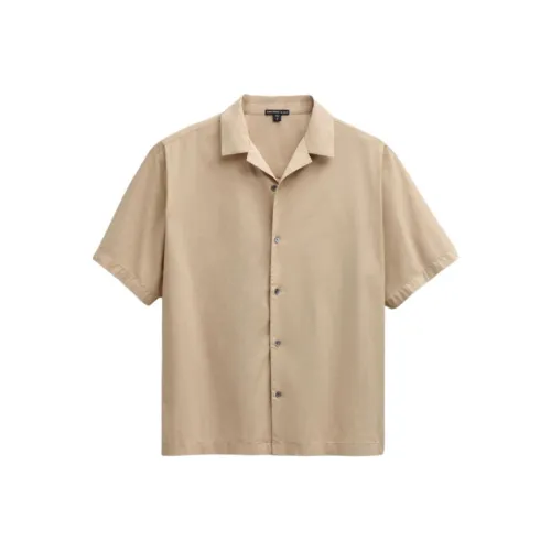 JAMES PERSE Светлый хаки Мужские рубашки