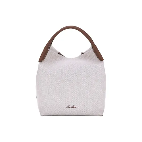 Loro Piana Съемный регулируемый плечевой ремень сумка женская кремовый