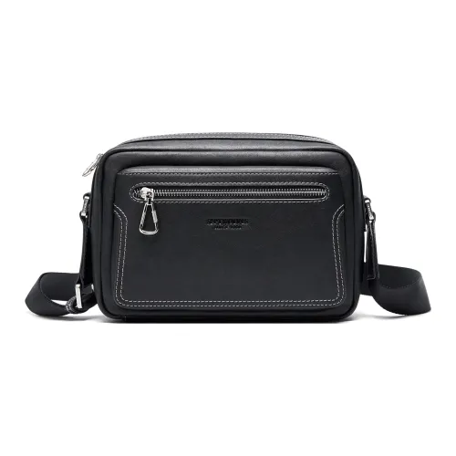 SEPTWOLVES Сумка через плечо из коровьей кожи QPL Стандартная Унисекс Черная