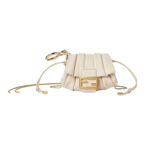 FENDI Baguette Коровья кожа Мелочь Кошелек Женский Белый