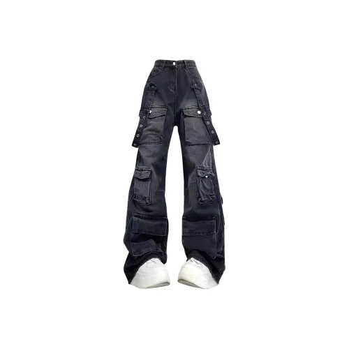 PAINT STAIN Черные Унисекс Карго Брюки