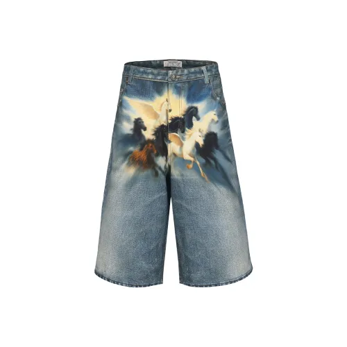 DND4DES Деним Унисекс Повседневные шорты