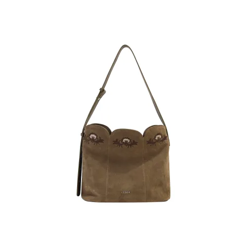 LOSEA Коровья кожа Одно плечо Женские Средний Женские Хаки