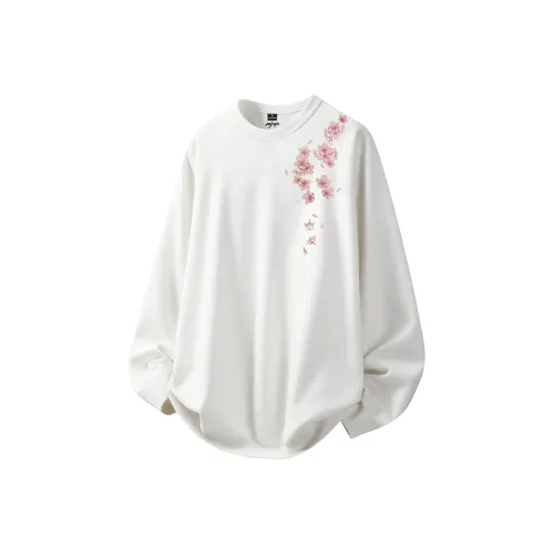 MJ STYLE Длинный рукав Т-рубашка Унисекс