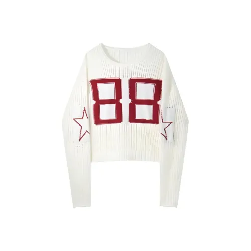 DANCANG Числа Жаккард Свободный крой Джерси Трикотаж Женский