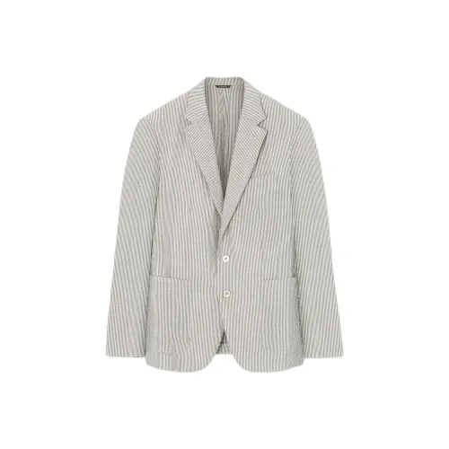 Loro Piana Синий с Белым Lettering Мужской Деловые костюмы