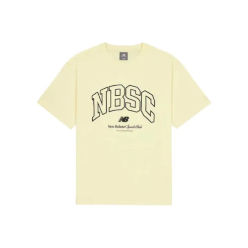 New Balance совместная продукция Светло-желтая мужская футболка с коротким рукавом