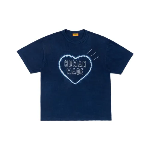 HUMAN MADE SS25 INDIGO Унисекс Футболки