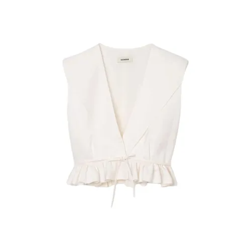 Sandro Светло-янтарные Женские Майки