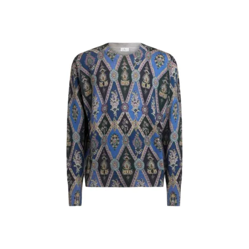 ETRO Мужские Синие Свитера