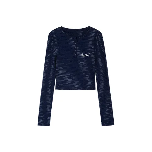 Coolhut Темно-синий Женские Короткие Топы