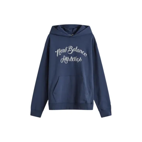 New Balance SS25 Athletics Relaxed League Толстовка Мужская Морской Синий