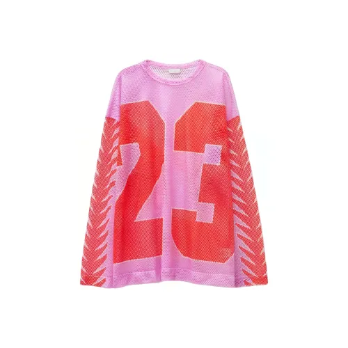 DRIES VAN NOTEN Розовые Мужские T-рубашки