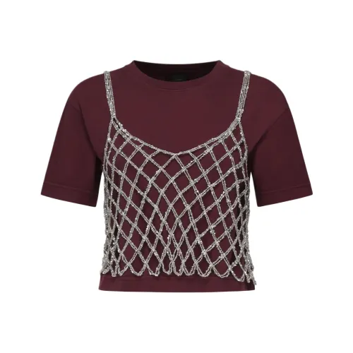 PINKO Red Женские T-рубашки