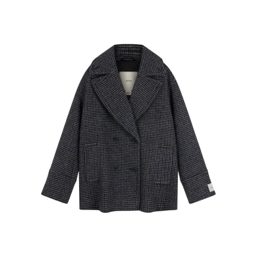 Calvin Klein 0RJ Гусиная лапка Женское пальто