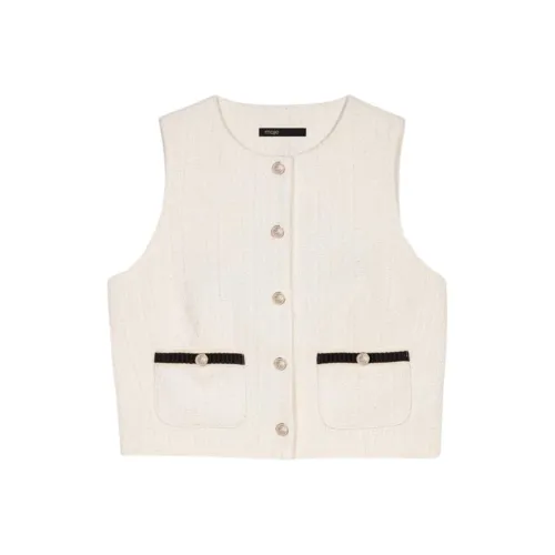 Maje Светло-янтарные Женские Жилеты