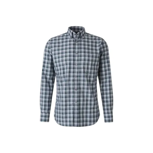 Canali Серые Мужские Рубашки