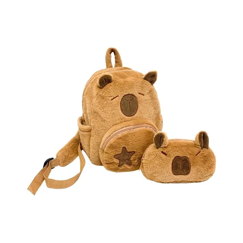 G.DUCKKIDS Плюшевый рюкзак стандартный коричневый