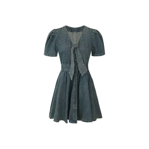 YUANLIANSU Короткий рукав Платье Женское