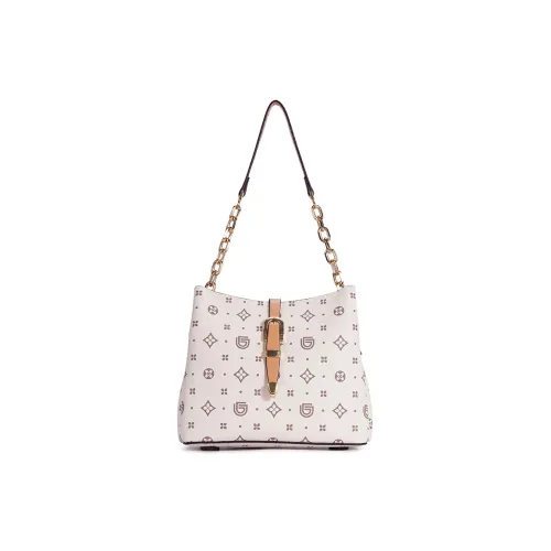 Dubaolu Сумка через плечо из синтетической кожи среднего размера женская звездная экрю призрачный абрикос