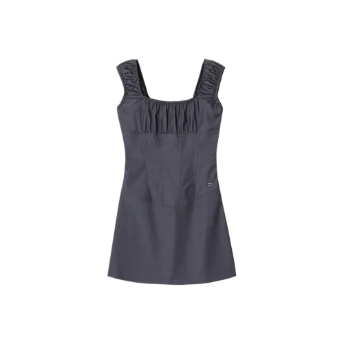 Crank Серый Женские Платья без рукавов