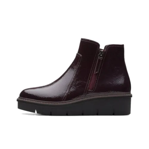 Clarks Ботильоны Burgundy Женские
