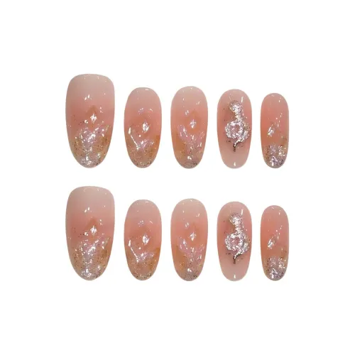 YIYIHE Мягкий Премиум Feel Розовый Кварц Кожа Улучшающий Металл Змея Элегантность Миндально-розовый Однотонный Стиль Instagram