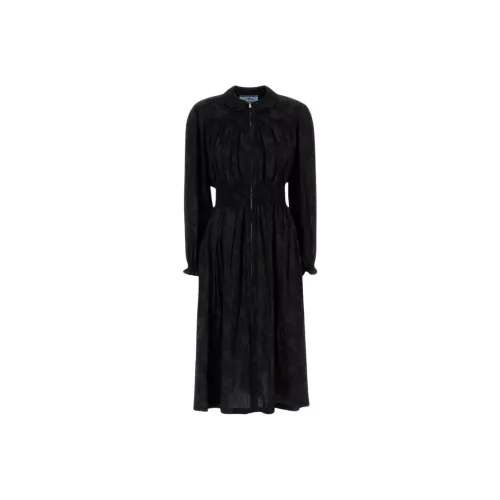 PRADA Длинное платье с длинными рукавами женское