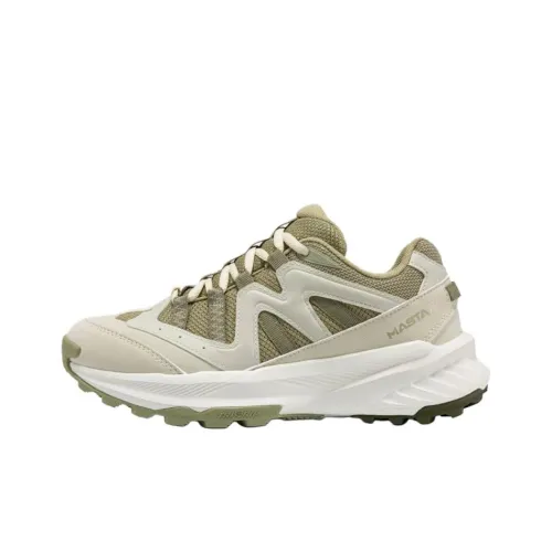 361° Амортизаторы Slip-resistant Дышащая Низкий Топ Походная обувь Женская Овсянка Молочно-чайный STEM Зеленый