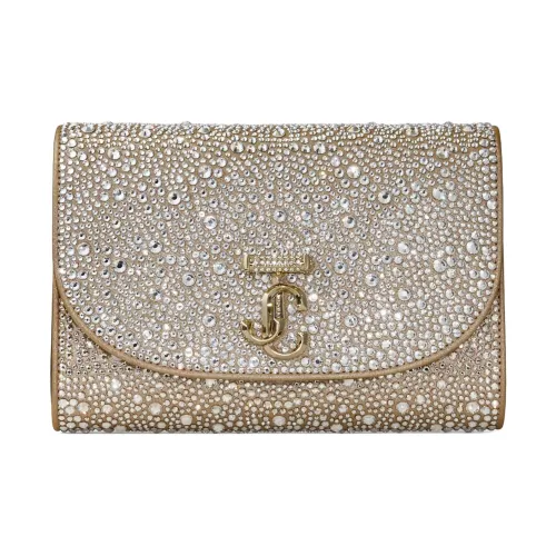 Jimmy Choo Телячья кожа Сумка на плечо Женская Золотая