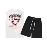 Белый топ, черный низ