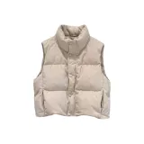 Абрикосовый хлопковый пуховик