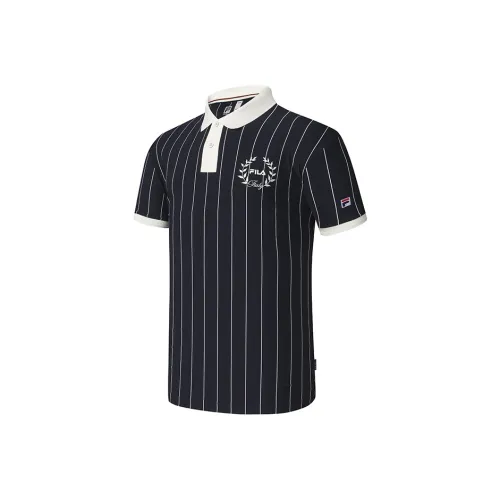 FILA Теннис Полная С принтом Мужская Поло