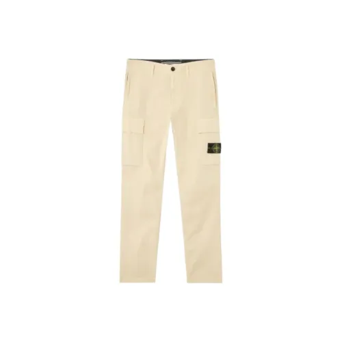 STONE ISLAND Карго брюки Мужские Светлый Бежевый