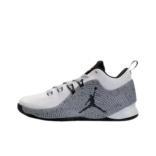 Jordan CP3 10 Винтажные баскетбольные кроссовки Мужской Серый Белый