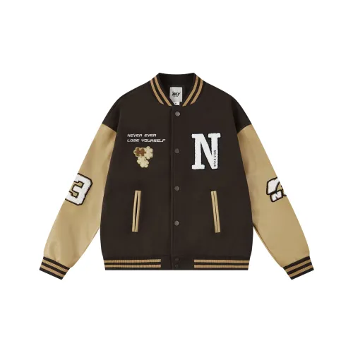 NELY Коричневый Унисекс Бейсбольные Джерси
