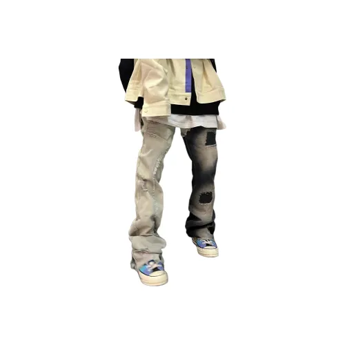 BLACK AT Синий Унисекс Джинсы