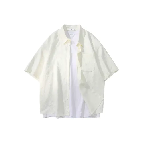 LIVINGTOWN Рубашка Унисекс Бежевый Абрикос