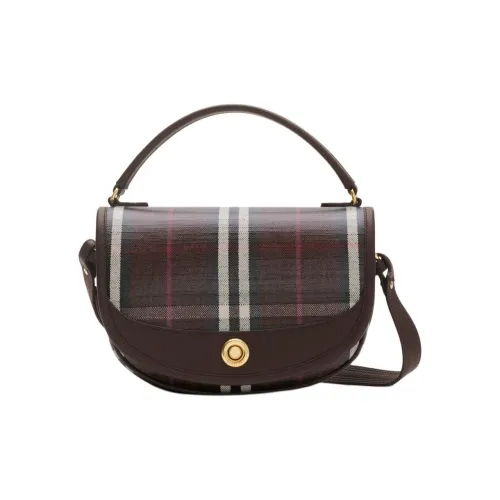 Burberry Сумка Кросс-боди Highlands Кожаная Ручка Регулируемый Съемный Наплечный Ремень Магнитная Застежка-кнопка