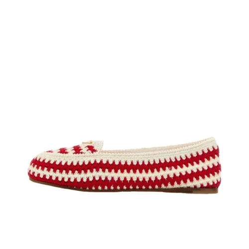 PRADA Женские повседневные туфли, красный, белый, женские