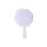 Розовый макияж, зеркальце, белый, 1 шт