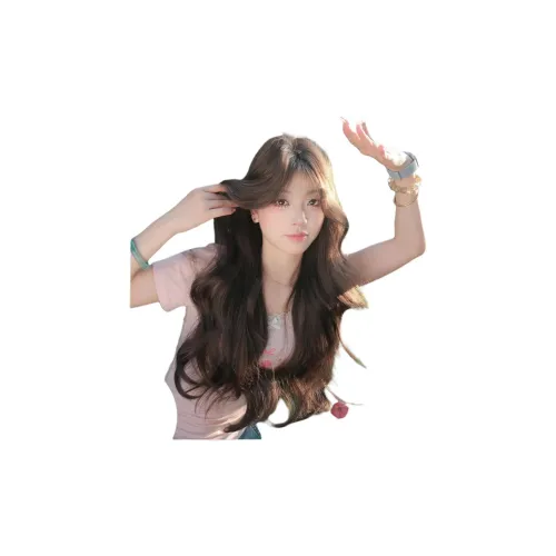 Перука Sweet Pillow House Боковая сторона Часть Большая волна Кудрявая Модная Анти-эйдж Элегантность Лолита Перука Полная Голова Комплект