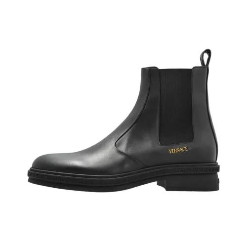 VERSACE Greca VERSACE Короткий Челси Мужской Черный