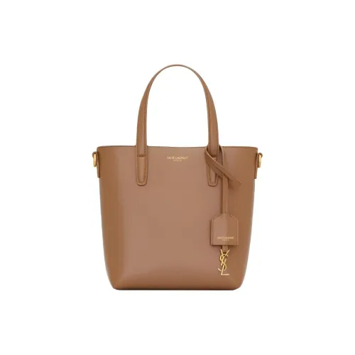 SAINT LAURENT Сумка через плечо из коровьей кожи мини женская яркая коричневая