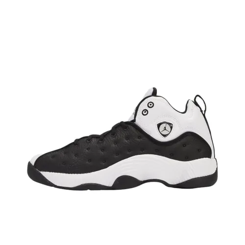 Jordan Jumpman Team II Винтажные баскетбольные кроссовки Мужской Черный Белый