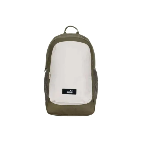 PUMA Ткань Рюкзак Унисекс Оливково-зеленый Белый